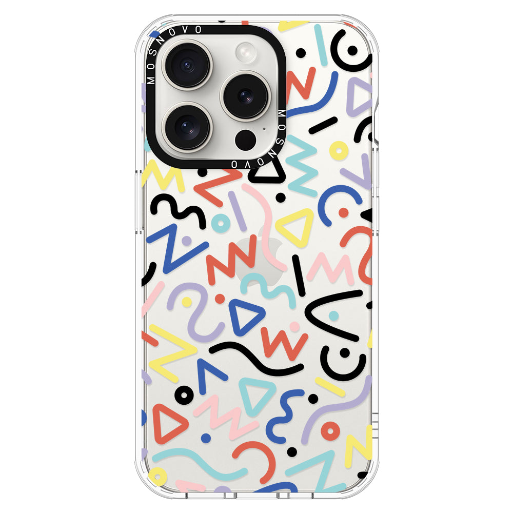 Doodle Art Phone Case - iPhone 16 Pro Case - MOSNOVO