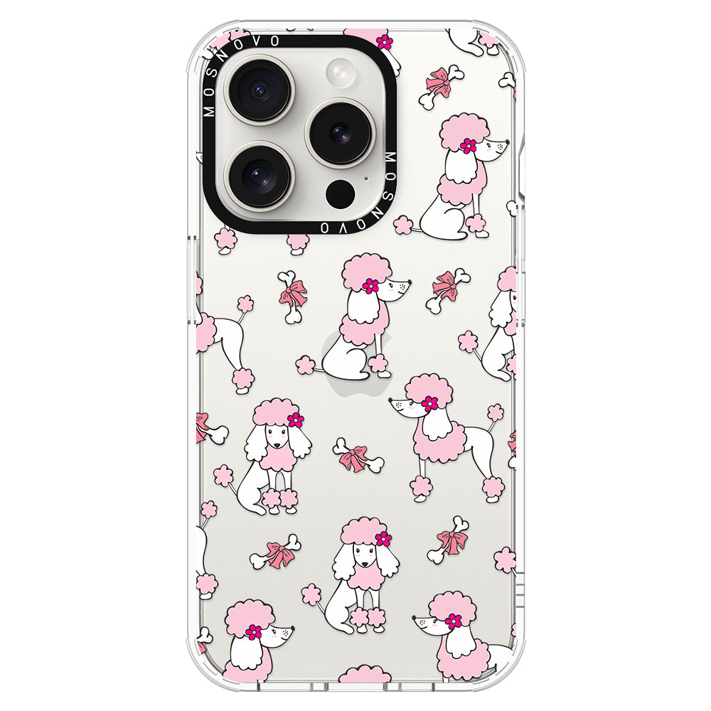 Cute Poodle Phone Case - iPhone 16 Pro Max Case - MOSNOVO