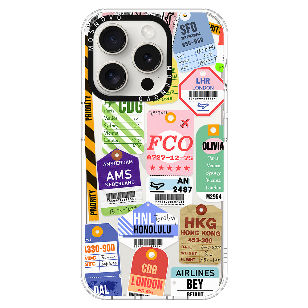 Ticket Label Phone Case - iPhone 16 Pro Case - MOSNOVO