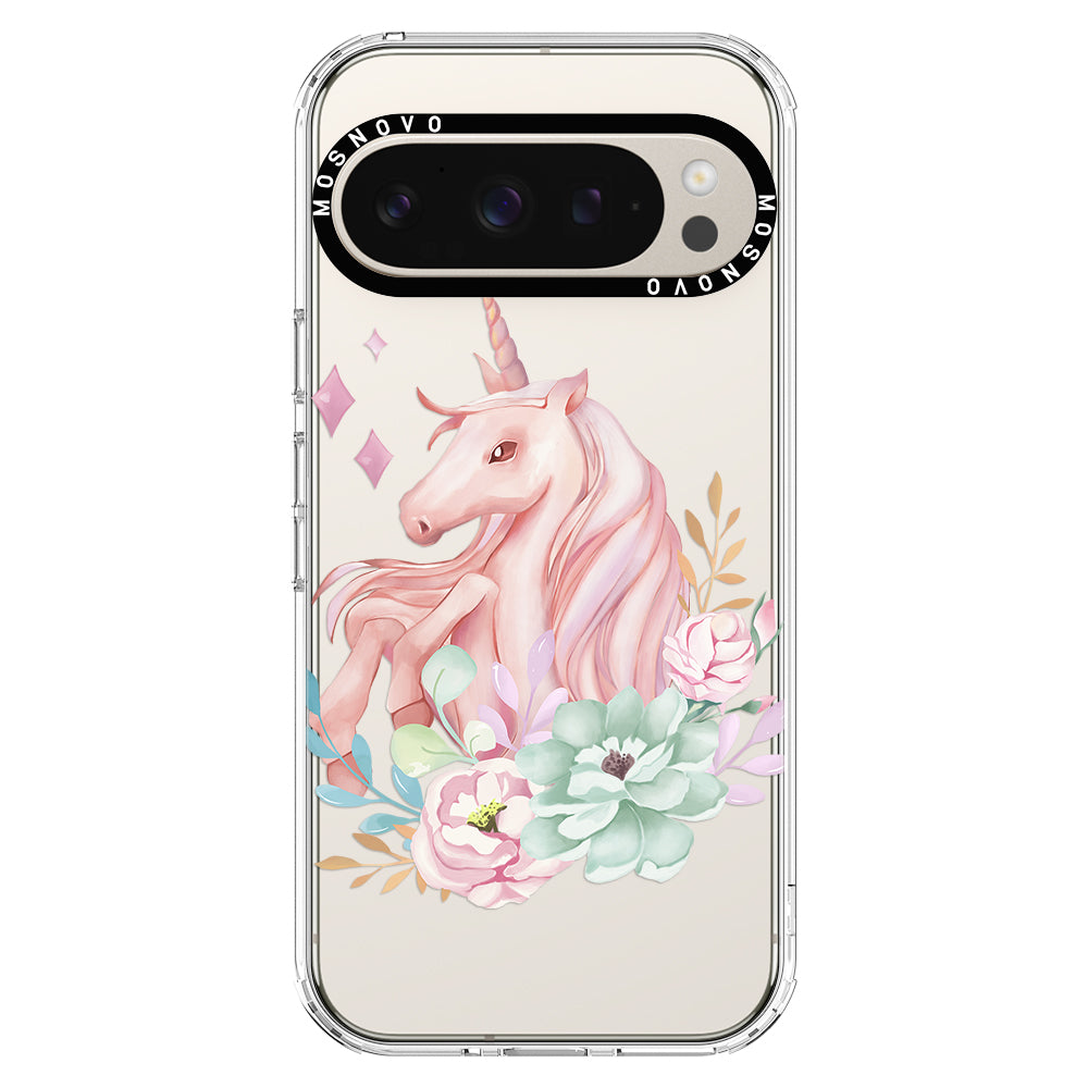 Pastel Flower Unicorn Phone Case - Google Pixel 9 Pro Case