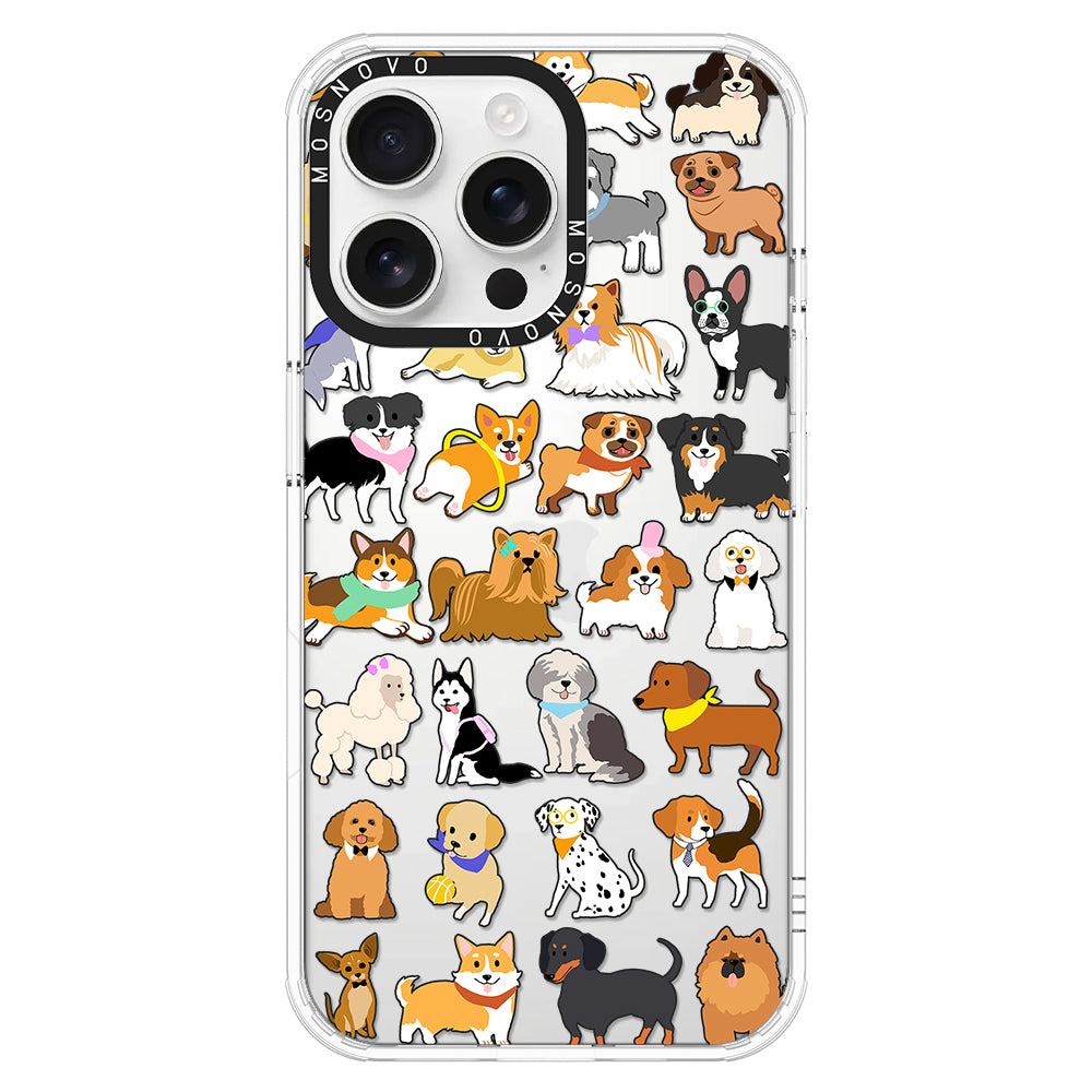 Cute Puppy Phone Case - iPhone 16 Pro Max Case - MOSNOVO