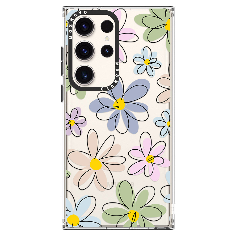 Linear Blooms Phone Case - Samsung Galaxy S23 Ultra Case