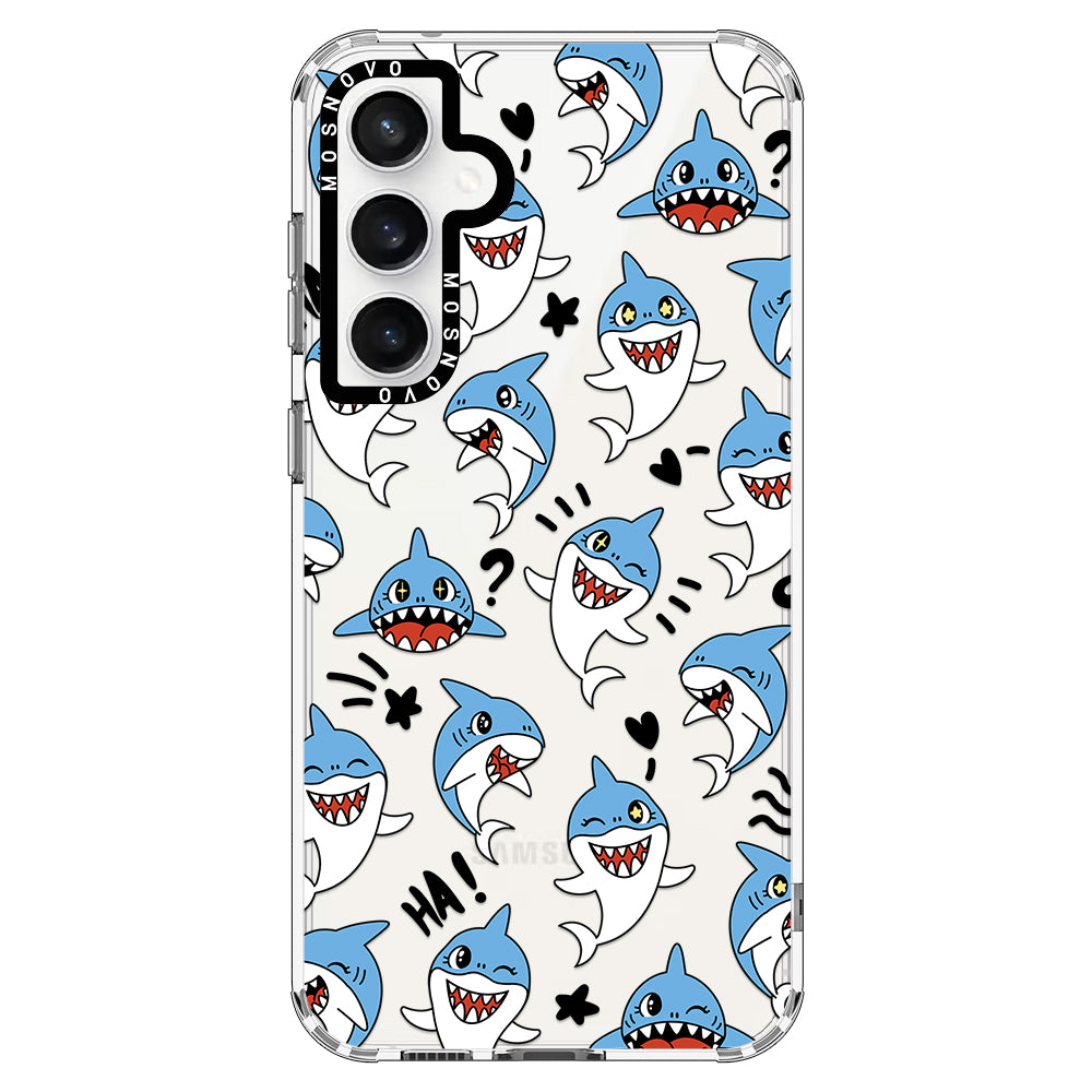 Cute Sharks Phone Case - Samsung Galaxy S23 FE Case