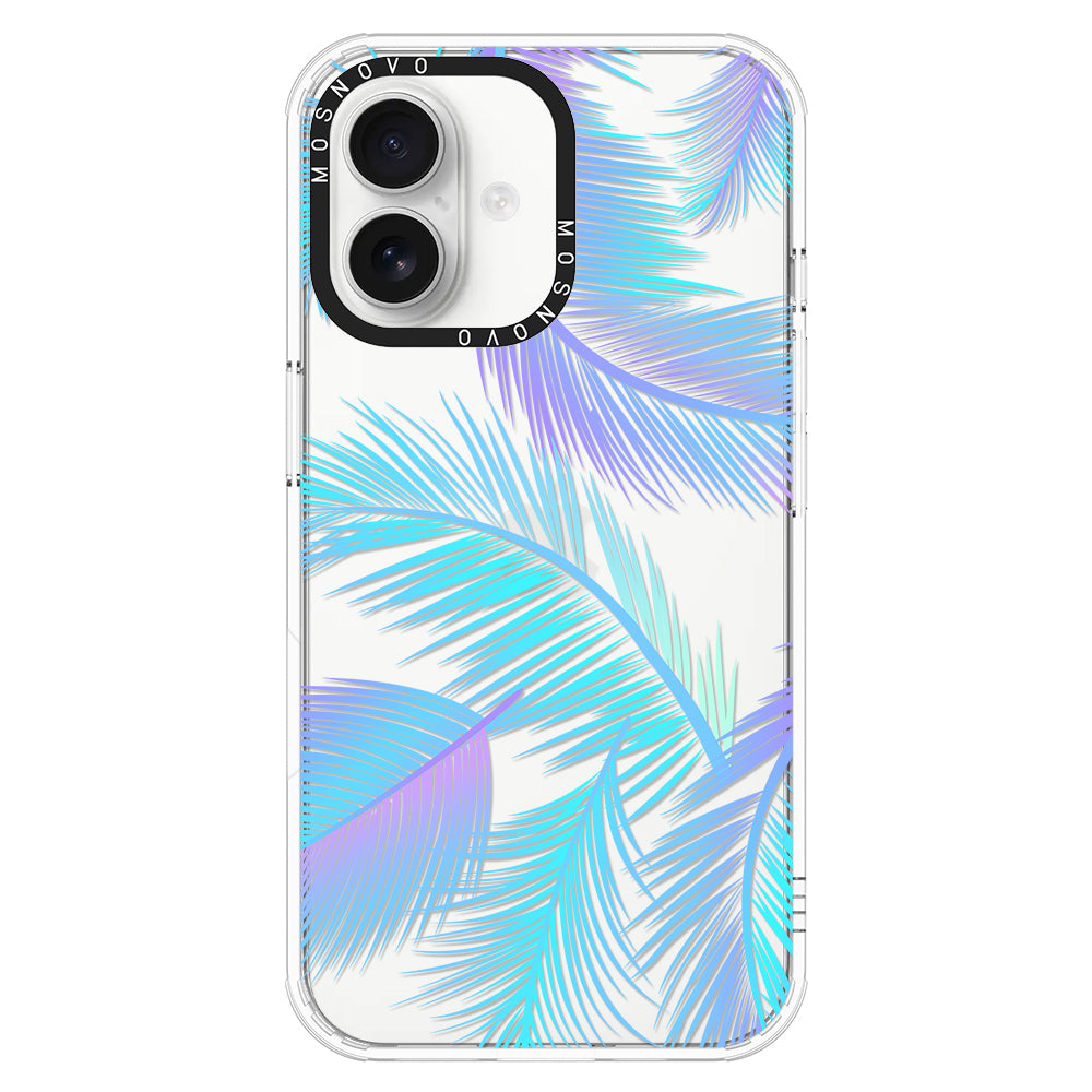 Gradient Tropical Palm Leaf Phone Case - iPhone 16 Plus Case - MOSNOVO