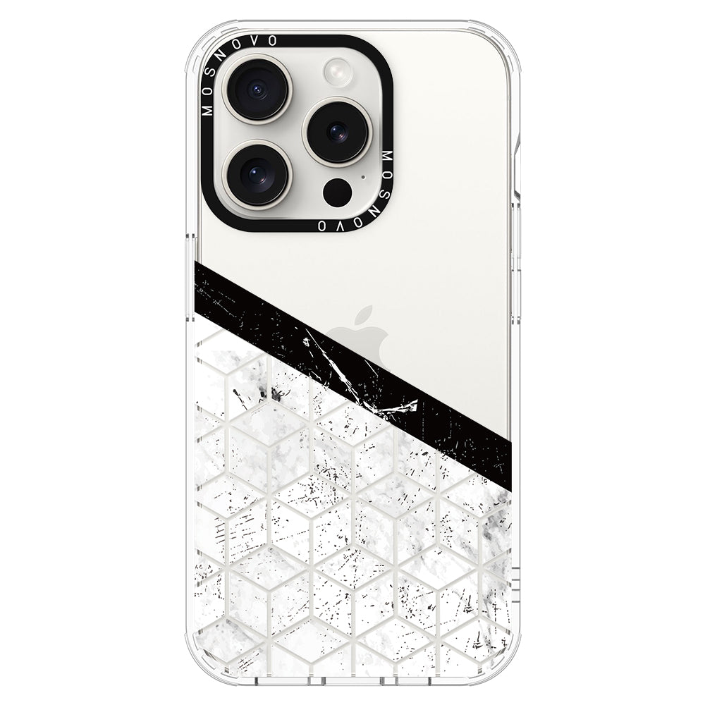 Marble Block Art Phone Case - iPhone 16 Pro Case - MOSNOVO