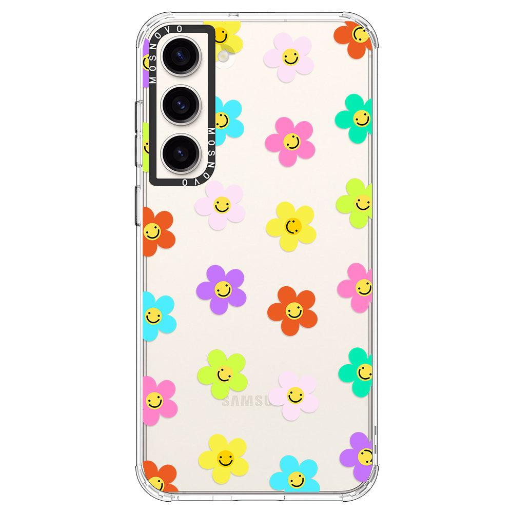 Smile Floral Phone Case - Samsung Galaxy S23 Case