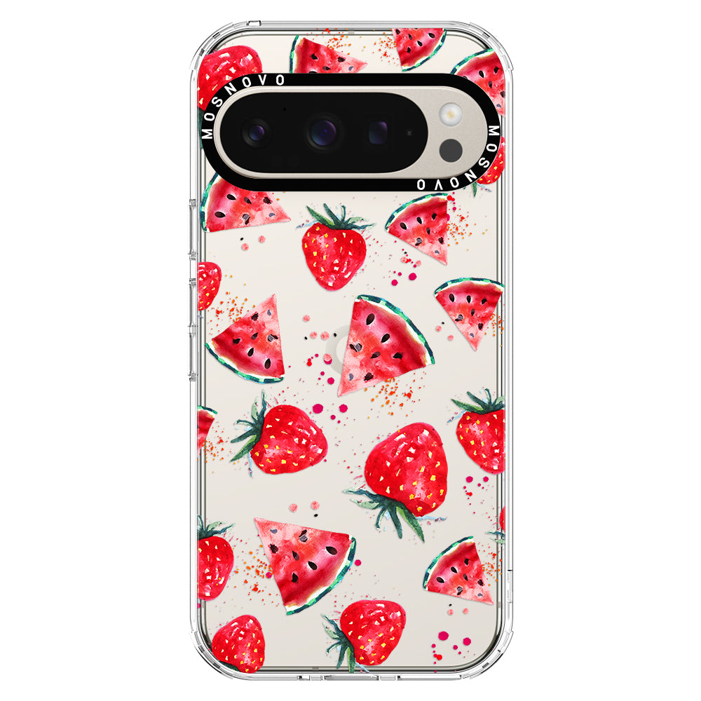 Watermelon and Strawberry Phone Case - Google Pixel 9 Pro Case