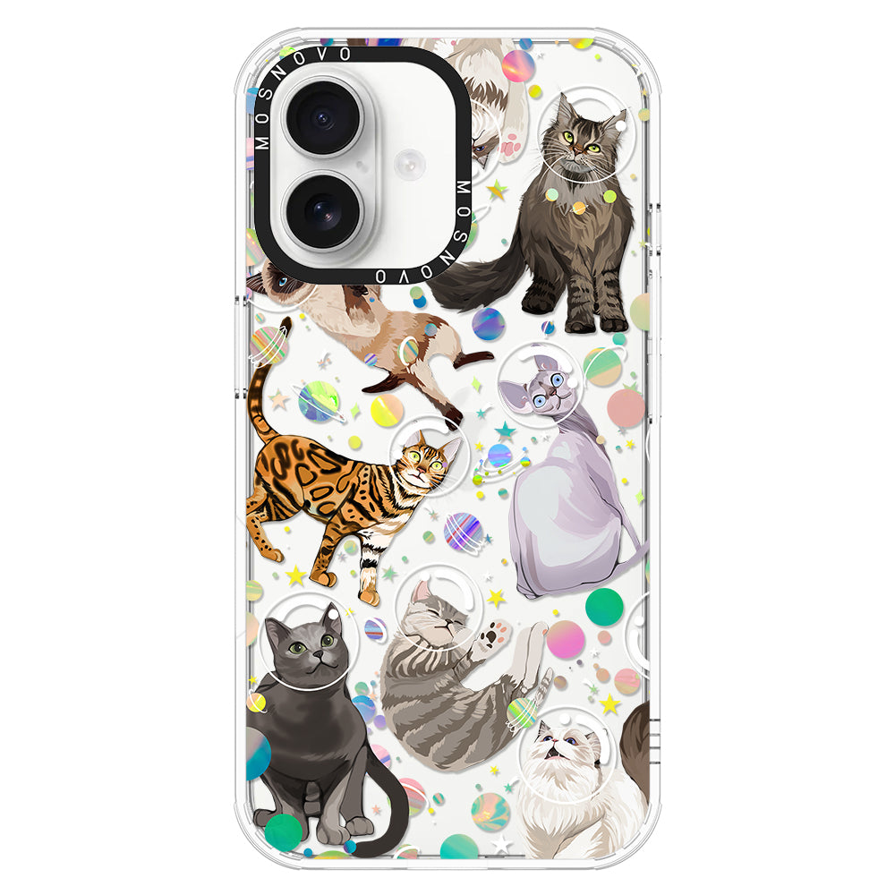 Space Cat Phone Case - iPhone 16 Plus Case - MOSNOVO