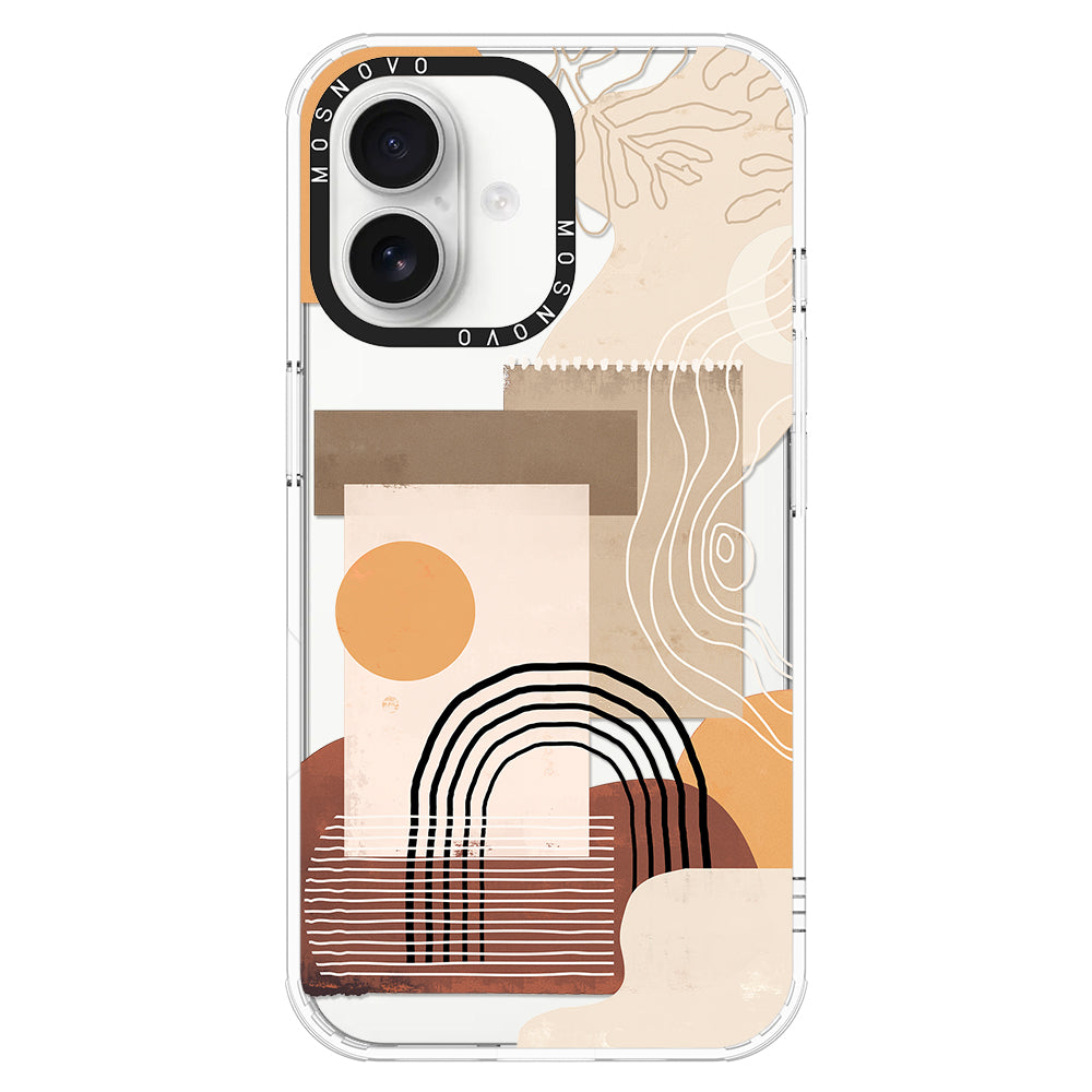 Minimalist Abstract Art Phone Case - iPhone 16 Case - MOSNOVO