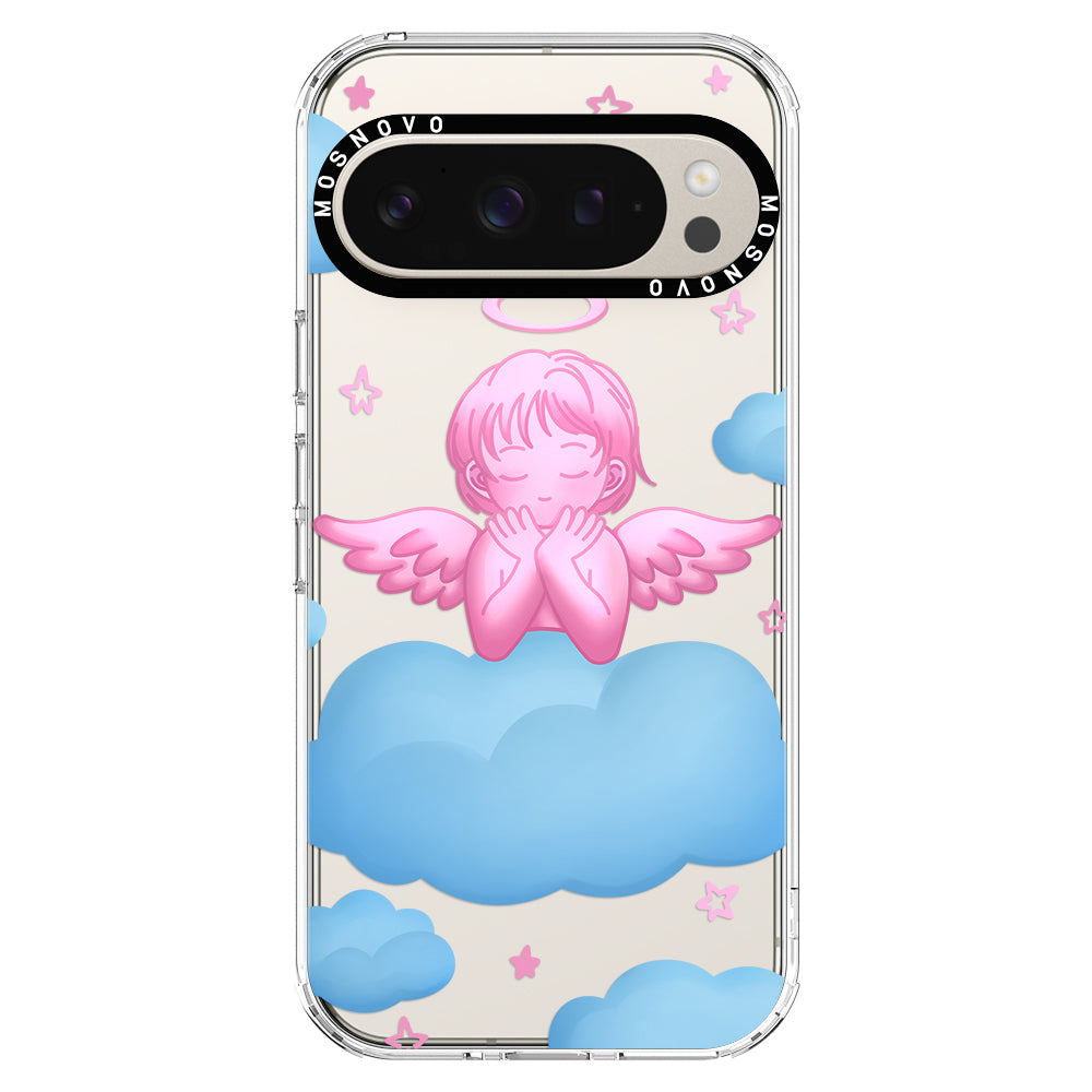 Pink Serenity Angel Phone Case - Google Pixel 9 Pro Case