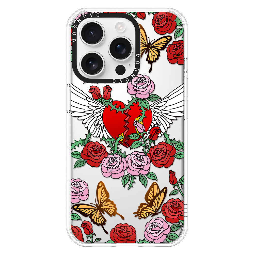 Wing Heart Phone Case - iPhone 16 Pro Case - MOSNOVO