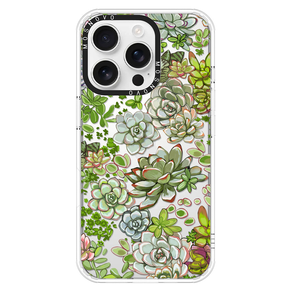 Succulent Phone Case - iPhone 16 Pro Case - MOSNOVO