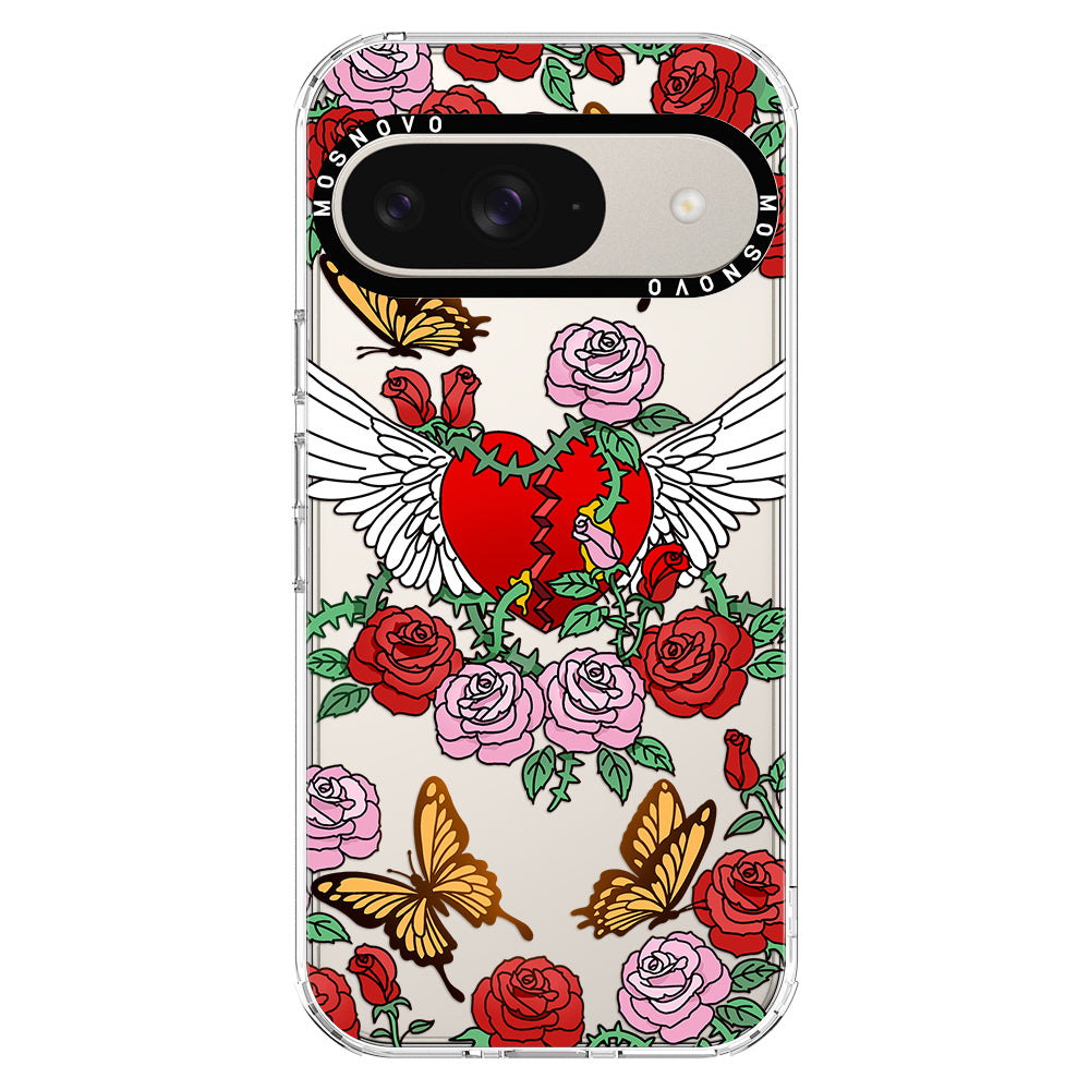 Heart With Wing Phone Case - Google Pixel 9 Case