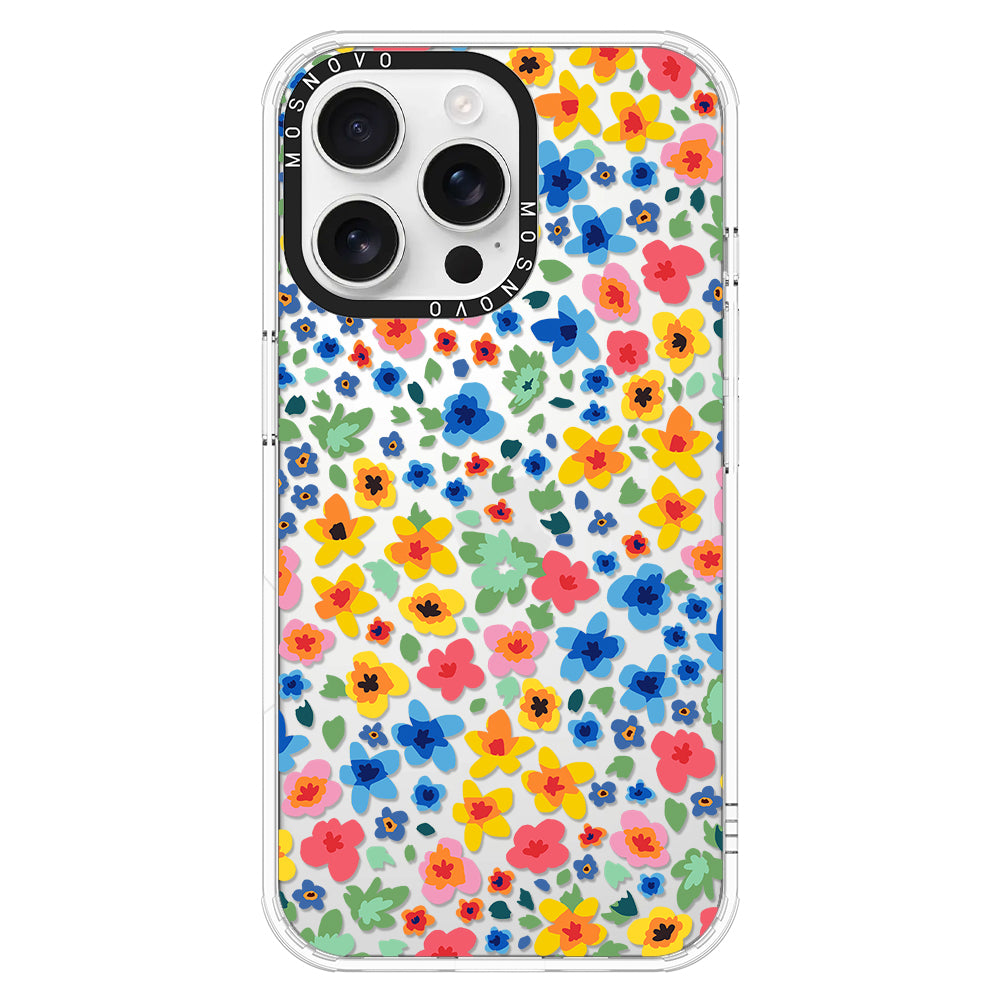 Lovely Floral Flower Phone Case - iPhone 16 Pro Max Case - MOSNOVO