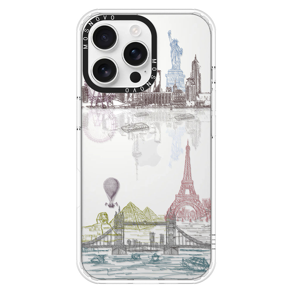 The World City Phone Case - iPhone 16 Pro Max Case - MOSNOVO