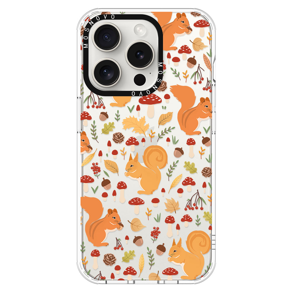 Autumn Squirrel Phone Case - iPhone 16 Pro Max Case - MOSNOVO