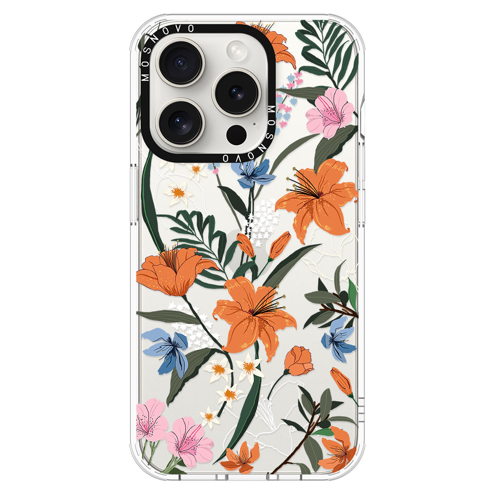 Lily Garden Phone Case - iPhone 16 Pro Max Case - MOSNOVO