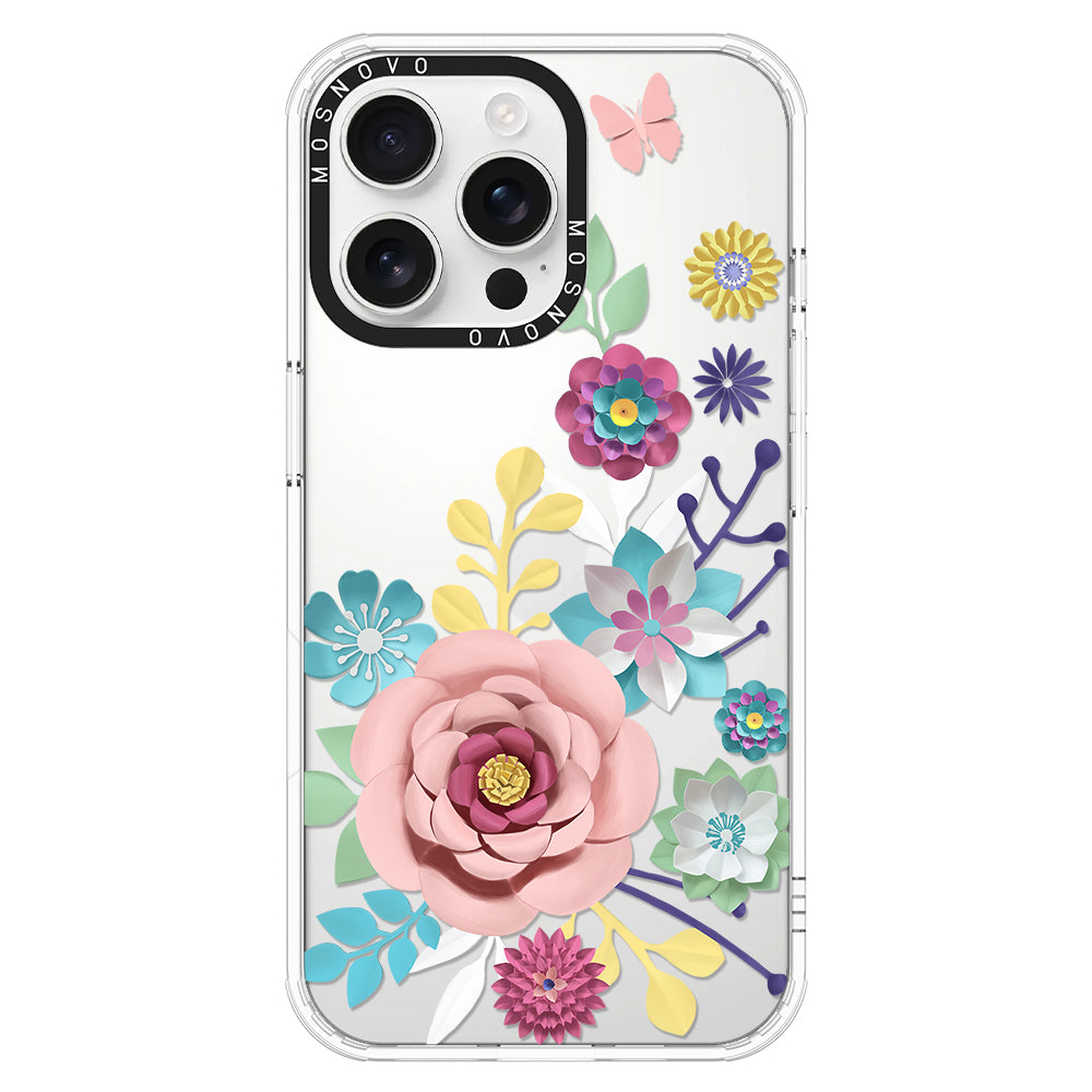 3D Floral Phone Case - iPhone 16 Pro Max Case - MOSNOVO