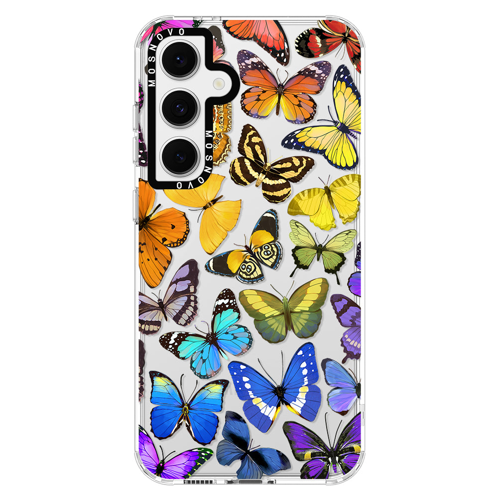 Rainbow Butterfly Phone Case - Samsung Galaxy S24 FE Case - MOSNOVO