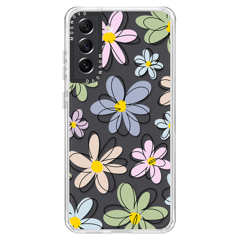 Linear Blooms Phone Case - Samsung Galaxy S21 FE Case