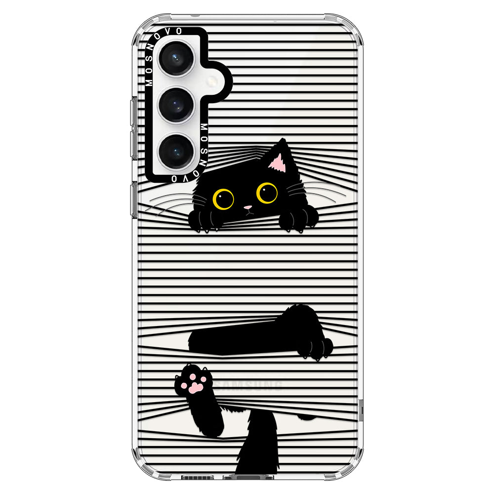 Hidden Black Cat Phone Case - Samsung Galaxy S23 FE Case