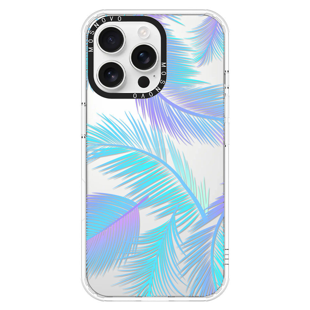 Gradient Tropical Palm Leaf Phone Case - iPhone 16 Pro Max Case - MOSNOVO