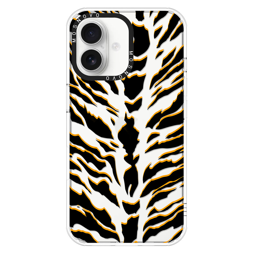 Tiger Print Phone Case - iPhone 16 Plus Case - MOSNOVO