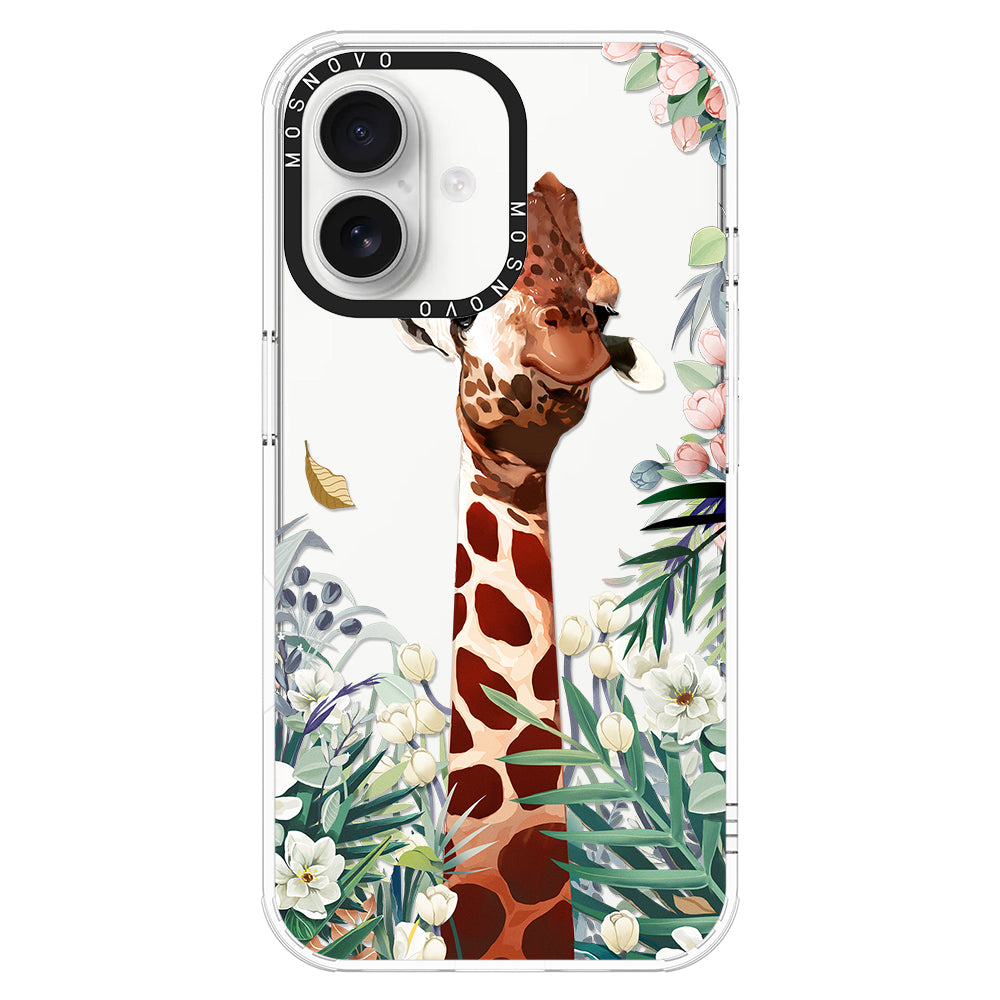 Giraffe In The Garden Phone Case - iPhone 16 Case - MOSNOVO