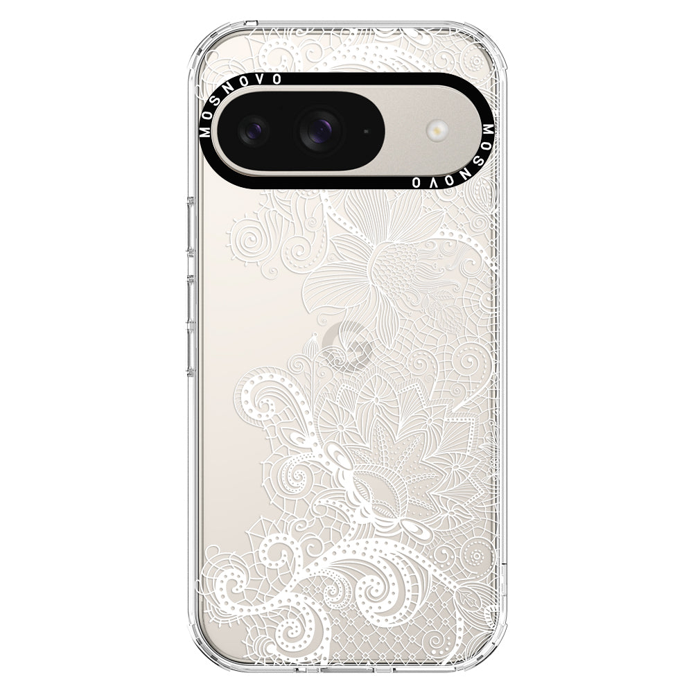 Lace White Flower Phone Case - Google Pixel 9 Case