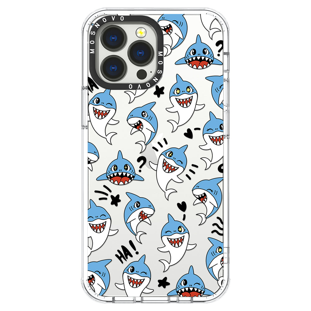 Cute Sharks Phone Case - iPhone 13 Pro Max Case