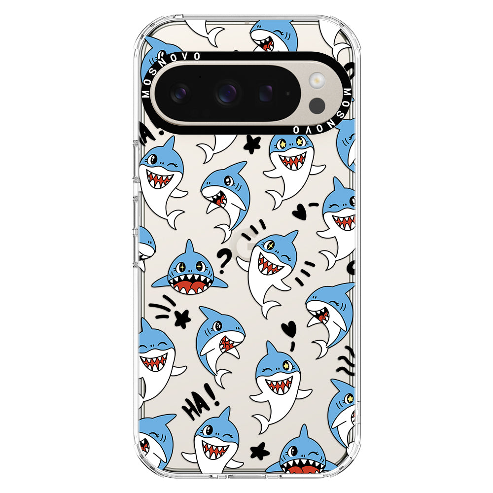 Cute Sharks Phone Case - Google Pixel 9 Pro XL Case