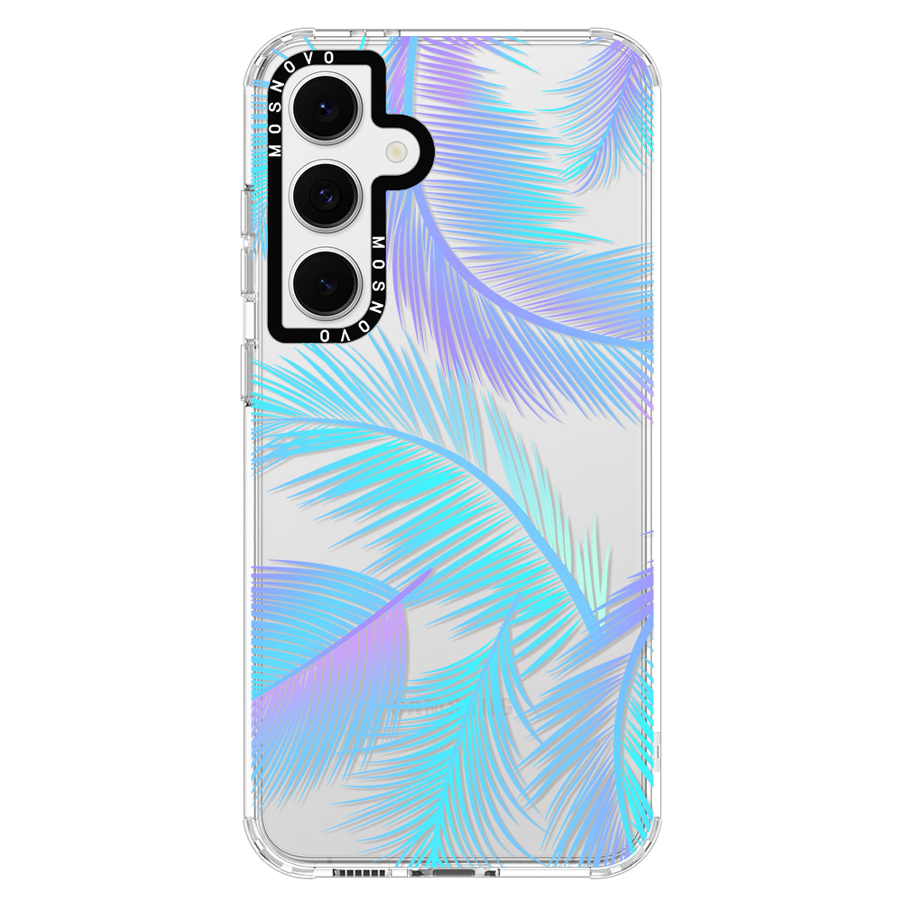 Gradient Tropical Palm Leaf Phone Case - Samsung Galaxy S24 FE Case - MOSNOVO