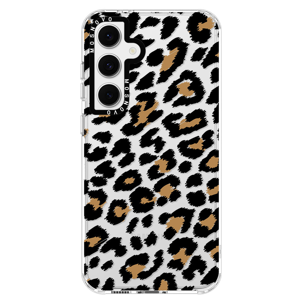 Leopard Print Phone Case - Samsung Galaxy S24 FE Case - MOSNOVO