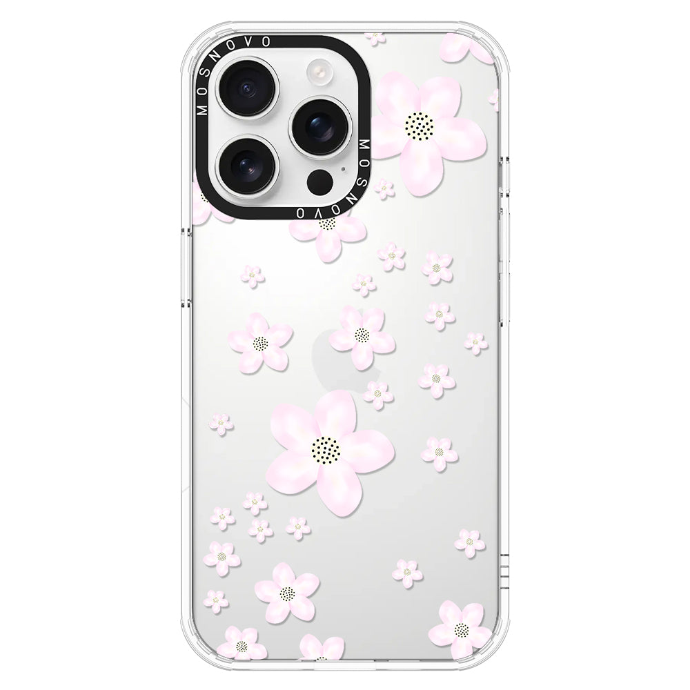 Pink Cherry Blossom Phone Case - iPhone 16 Pro Max Case - MOSNOVO