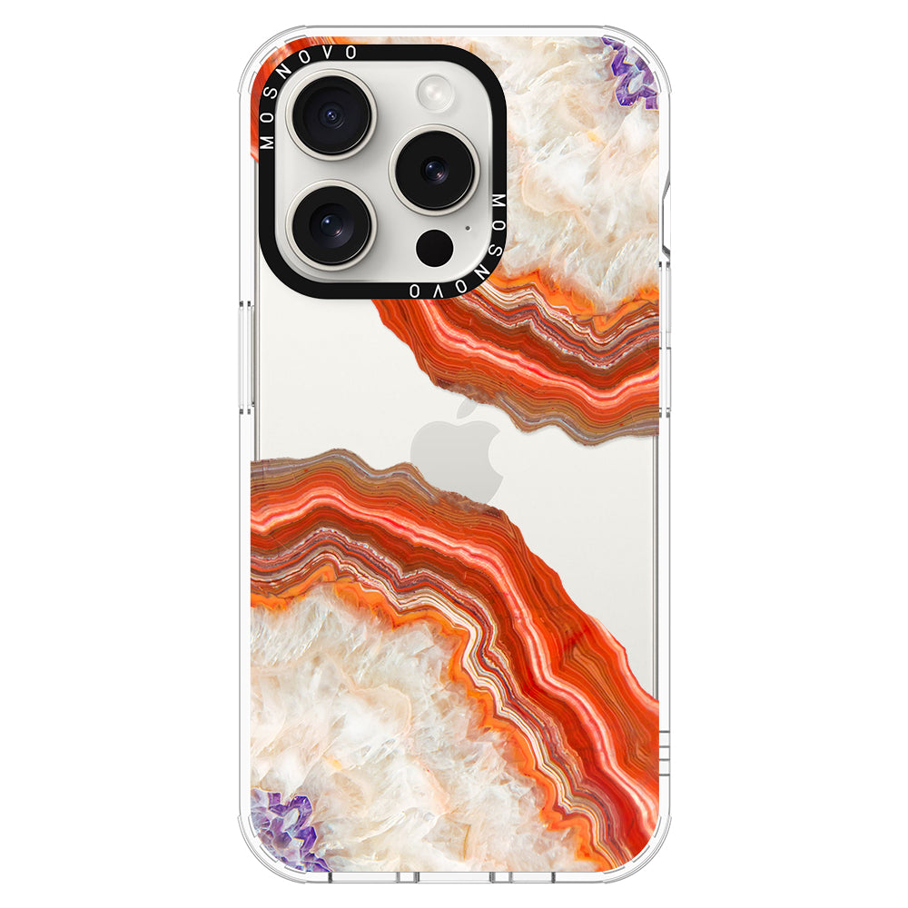 Agate Red Phone Case - iPhone 16 Pro Case - MOSNOVO