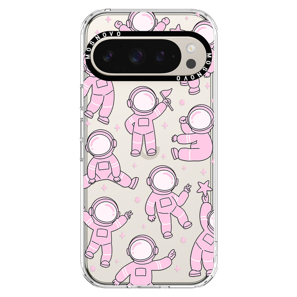 Pink Astronaut Phone Case - Google Pixel 9 Pro XL Case