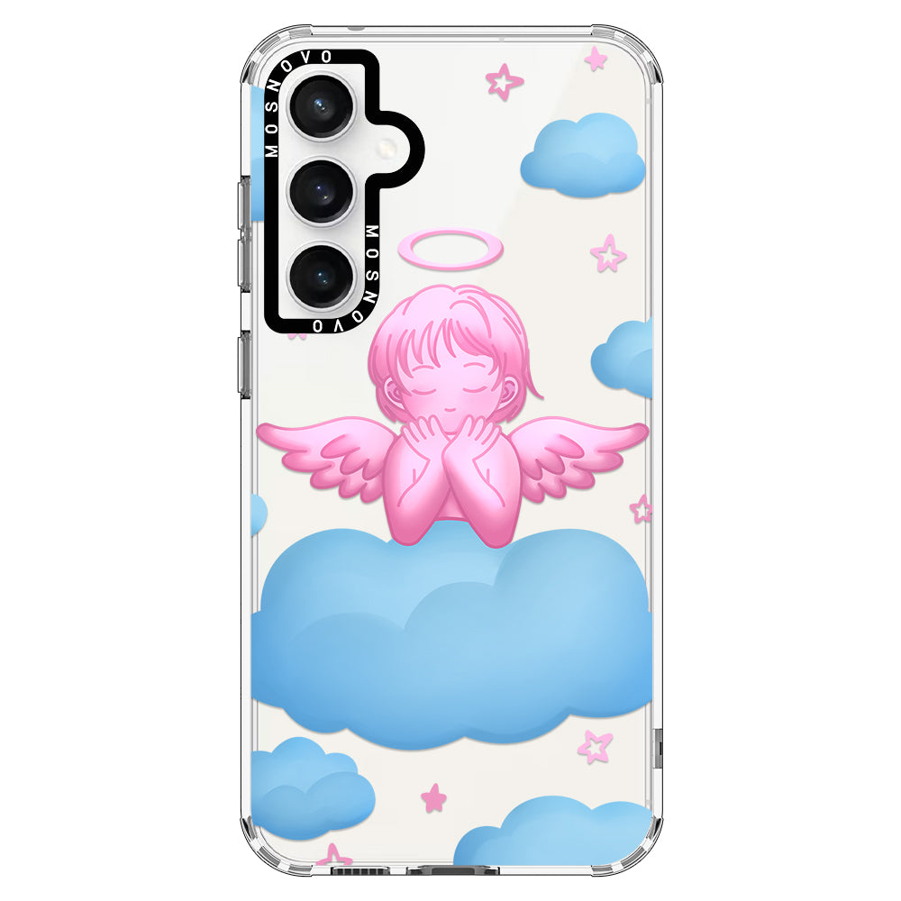 Pink Serenity Angel Phone Case - Samsung Galaxy S23 FE Case