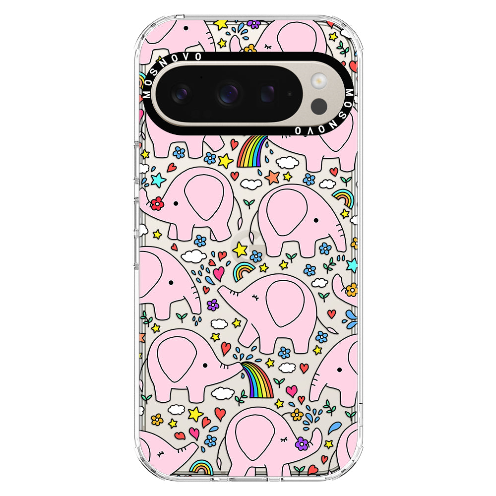 Cute Pink Elephant Phone Case - Google Pixel 9 Pro Case