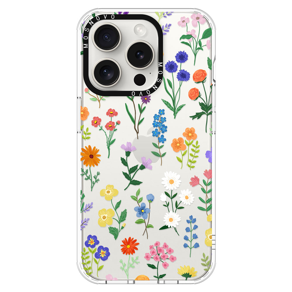 Botanical Floral Phone Case - iPhone 16 Pro Max Case - MOSNOVO