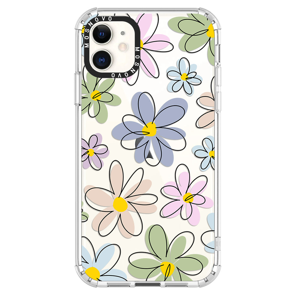 Linear Blooms Phone Case - iPhone 11 Case