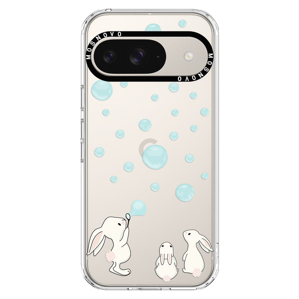 Bunny Blow Bubble Phone Case - Google Pixel 9 Case