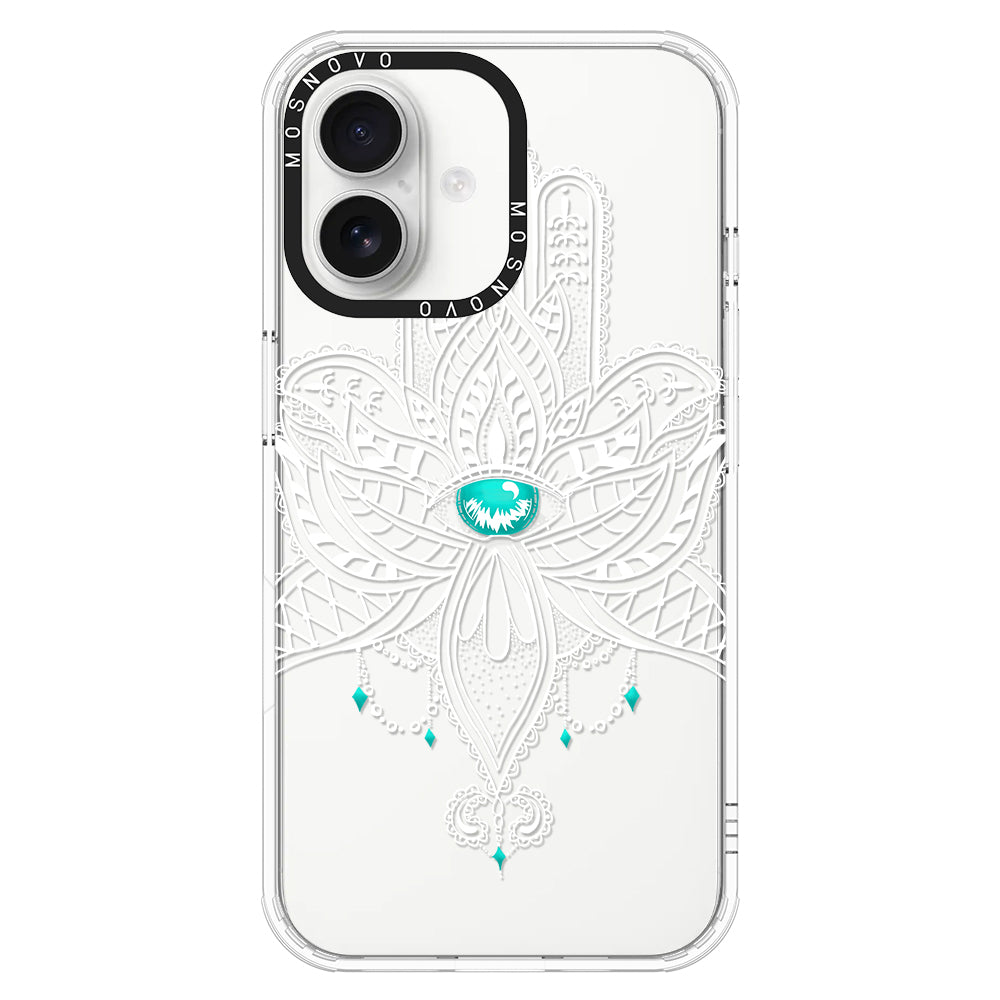 Hamsa Hand Phone Case - iPhone 16 Plus Case - MOSNOVO