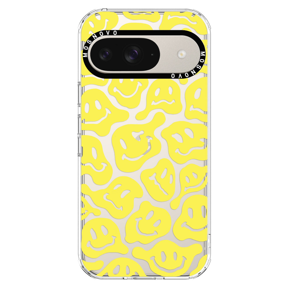 Melted Yellow Smiles Face Phone Case - Google Pixel 9 Case