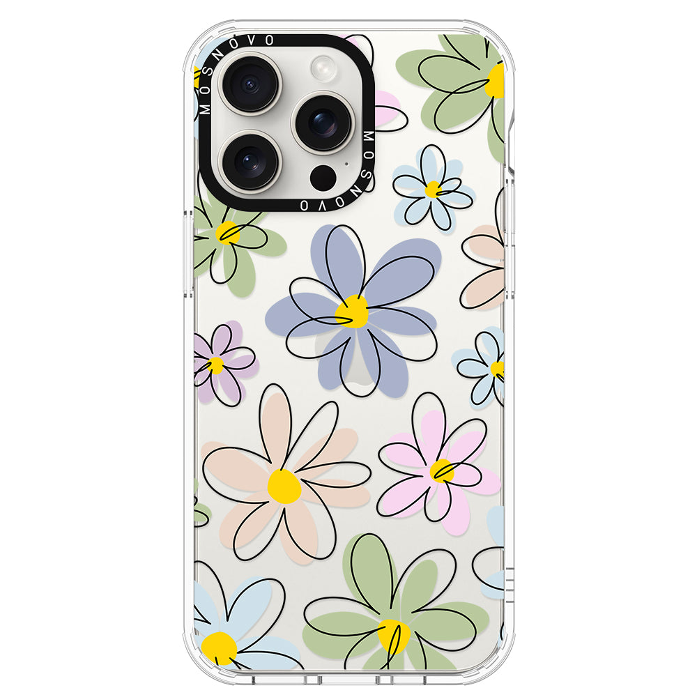 Linear Blooms Phone Case - iPhone 15 Pro Max Case