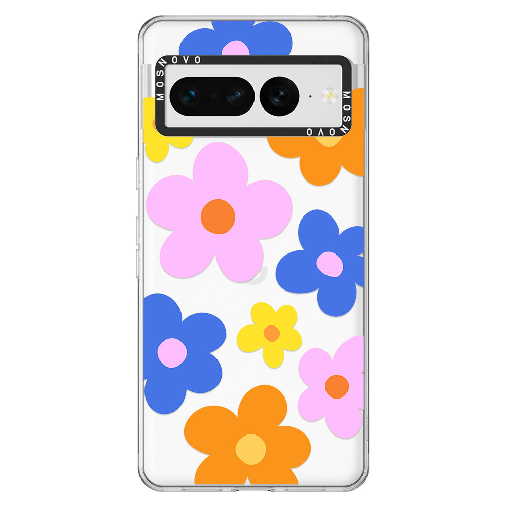 60's Groovy Flower Phone Case - Google Pixel 7 Pro Case