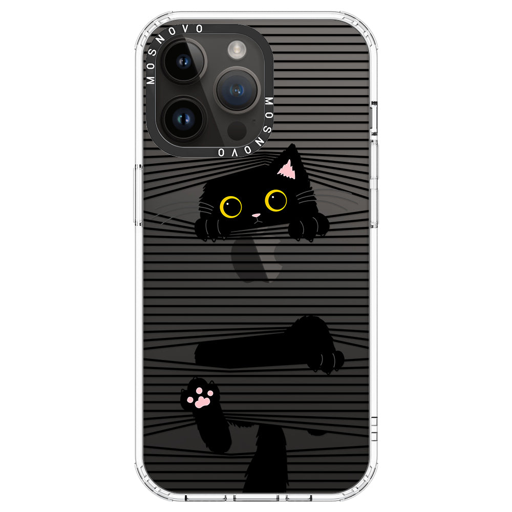 Hidden Black Cat Phone Case - iPhone 14 Pro Max Case