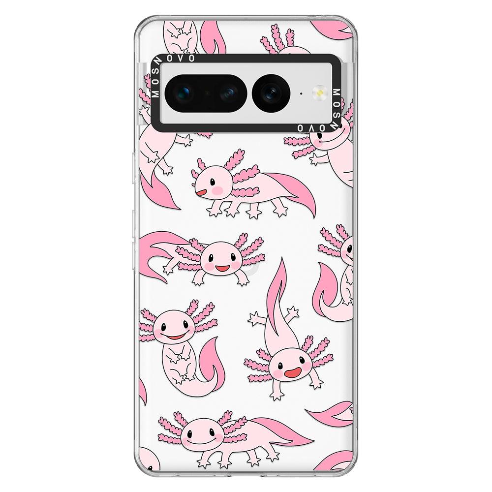 Pink Axolotl Phone Case - Google Pixel 7 Pro Case