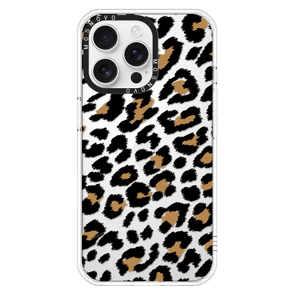 Leopard Print Phone Case - iPhone 16 Pro Max Case - MOSNOVO