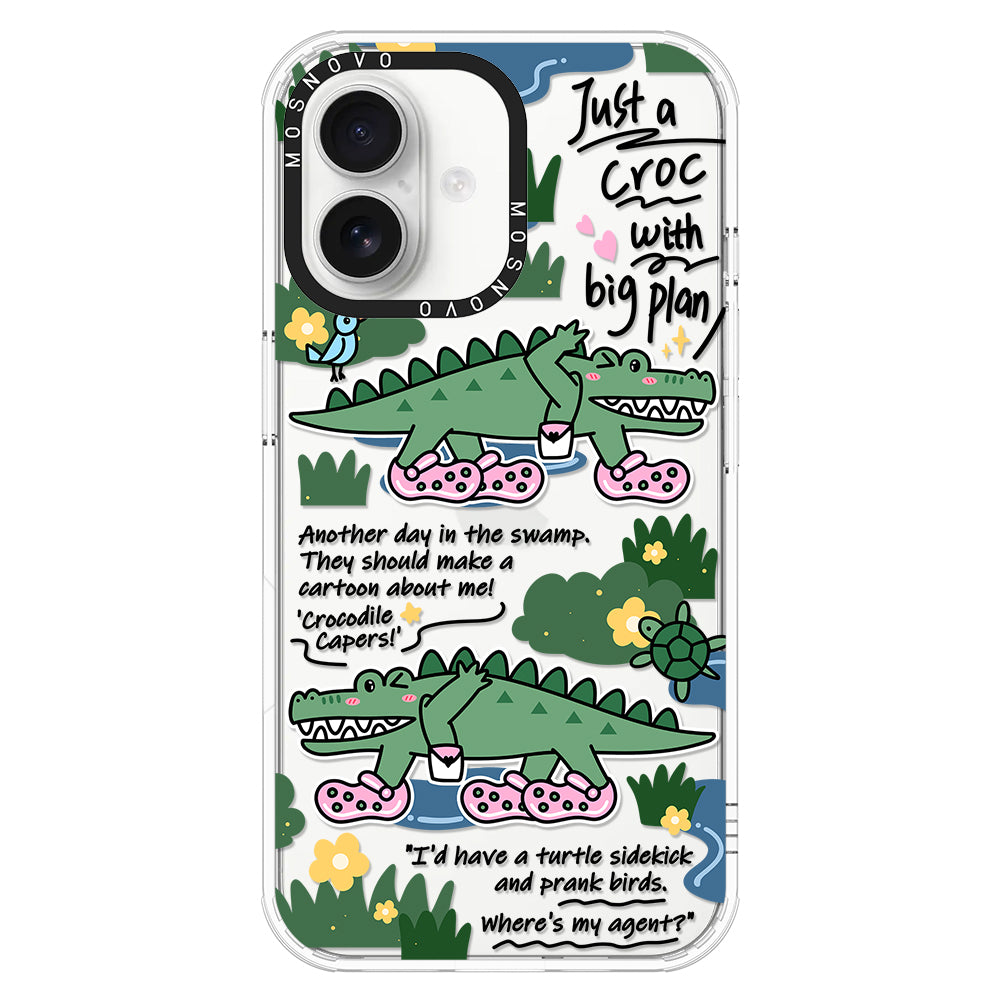 Croc with Big Plan Phone Case - iPhone 16 Plus Case