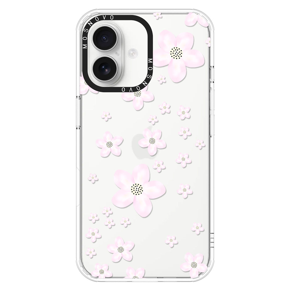 Pink Cherry Blossom Phone Case - iPhone 16 Case - MOSNOVO